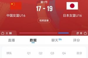 奋起直追！中国U16女篮首节一度落后9分 此后轰11-4迫近至2分图片