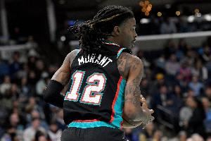  灰熊官方：莫兰特因右小腿酸痛退出今日对阵骑士的比赛